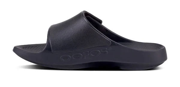 OOFOS Men's OOahh Sport Flex Recovery Sandal Size 15 in Matte Black