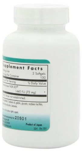 Nutricology NattoZyme 36 mg 300 Softgels