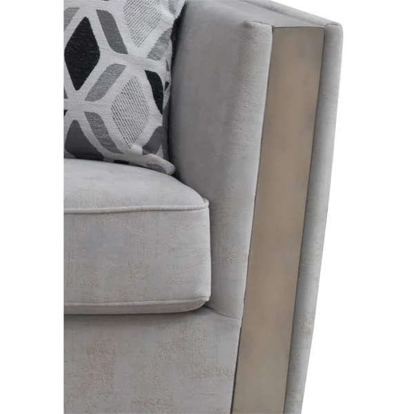 Cosmos Furniture Kingston Modern Loveseat, Gray, 3036GYKIN