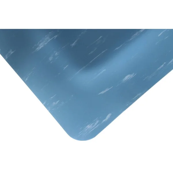 Rhino Anti-Fatigue Mats Marbleized Tile Top Anti-Fatigue Blue 3 ft. x 16 ft. x 7/8 in. Vinyl Commercial Mat