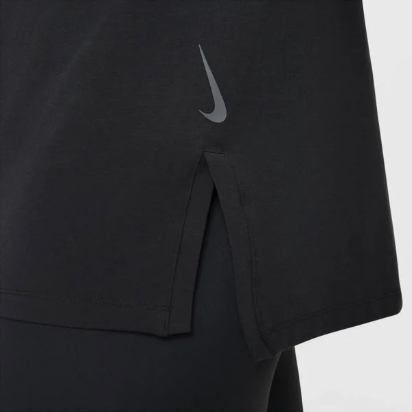 Nike Yoga Men's Short-Sleeve Top Size S Tall (Black) BV4034-010
