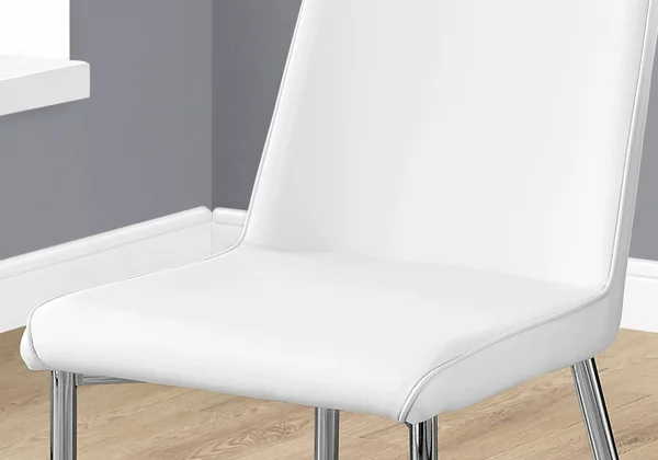 Faux Leather 2 Dining Chairs Black