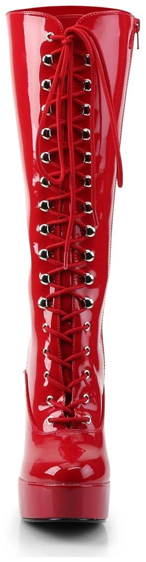 Pleaser - Electra-2020 8, Red Patent