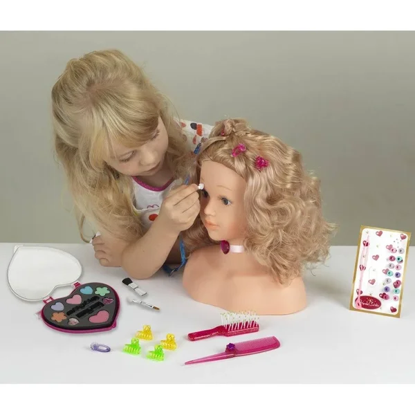 Theo Klein 5240 Princess Coralie Make-Up and Hairstyling Head (33 cm)