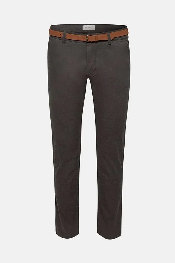 Esprit Organic Cotton Slim Stretch Chinos by Esprit - Grey