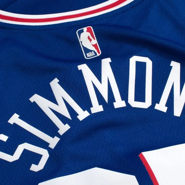 Nike Ben Simmons Philadelphia 76ers Blue Swingman Jersey - Icon Edition