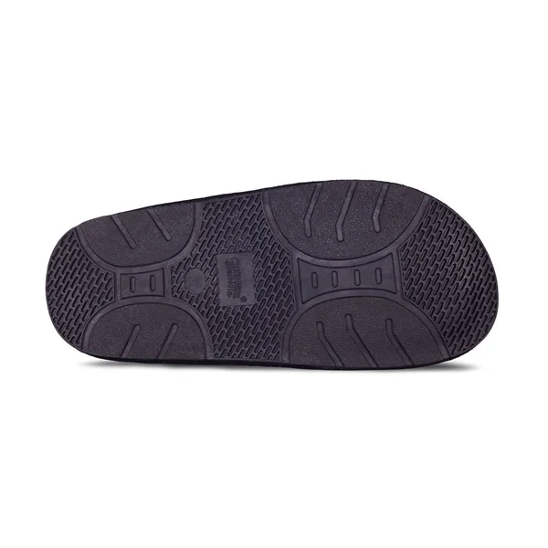 RJ Fuzzies Sheepskin RJS-100-BLACK-M Ladies SCUFF - Black - Medium