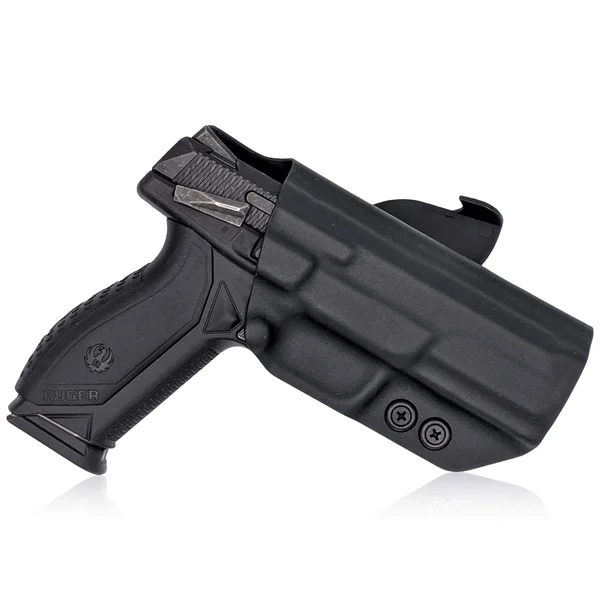 Concealment Express OWB Kydex Paddle Holster, Ruger American Full size, Right Hand, Carbon Fiber Black, RGR-AMRCNFS9-CF-RH-OWBPD