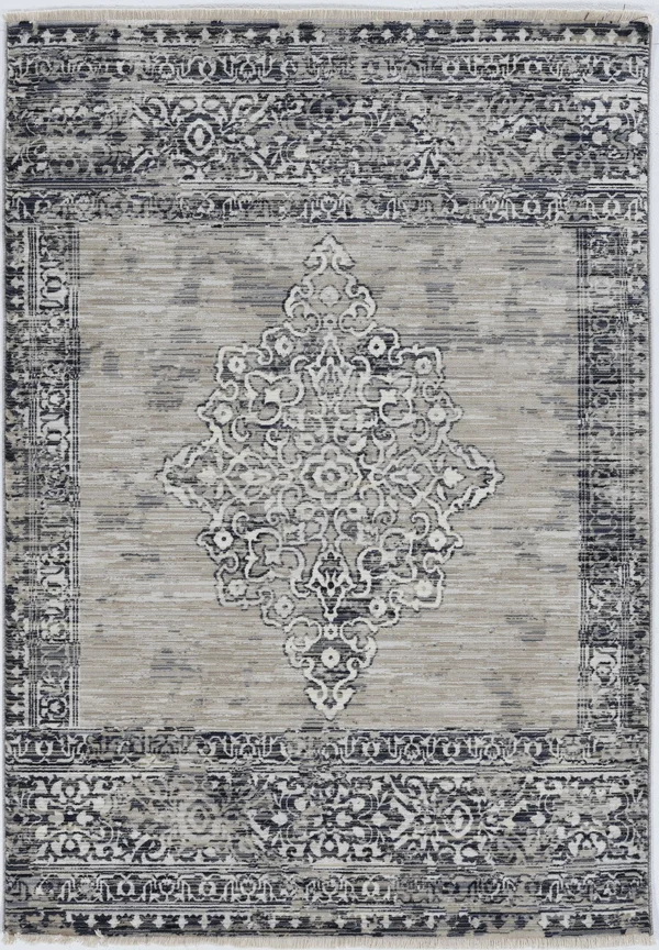 Kas Westerly 7650 Sand/Charcoal Ria Area Rug 9' x 12'