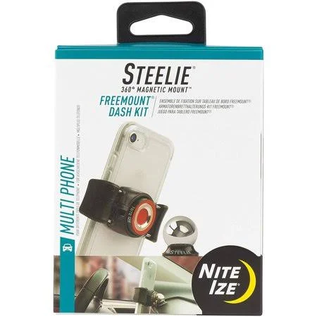 Original Steelie FreeMount Dash Kit - Adjustable Magnetic Bracket + Car Dash Mount for Smartphones - Magnetic Phone Mounting Tech