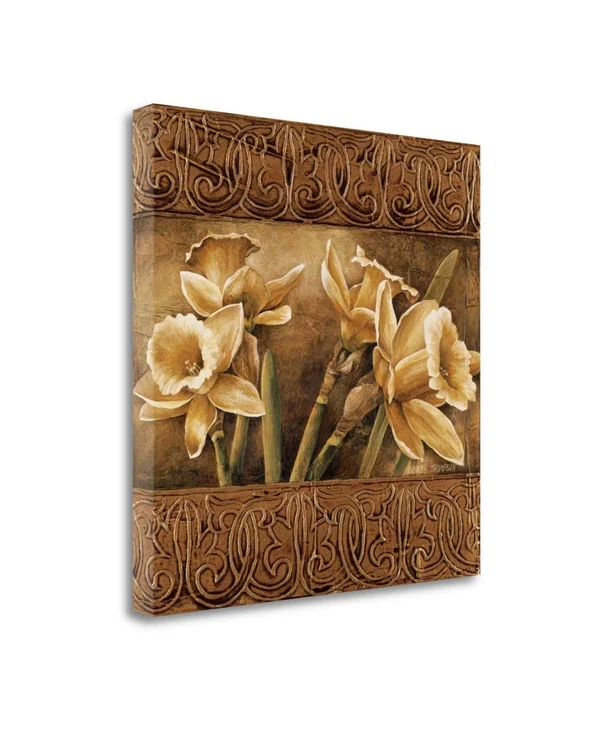 25x22 x 25x22 Golden Daffodils I by Linda Thompson Fine Art Giclee Print