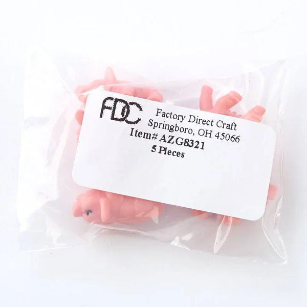 Dollhouse Miniature Pink Baby Pigs - True Vintage, 1'' x 1/2'', Craft Supplies, Doll Making Supplies from Factory Direct Craft