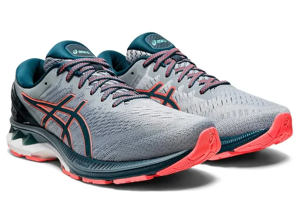 Asics Men's Gel-Kayano (Wide) 27 Sheet Rock-Magnetic Blue, 11.5