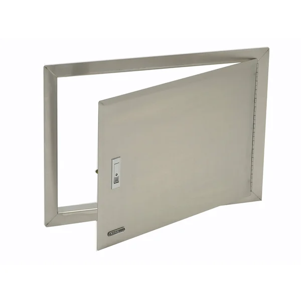 Bull Outdoor Stainless Steel Access Door with Lock and Frame