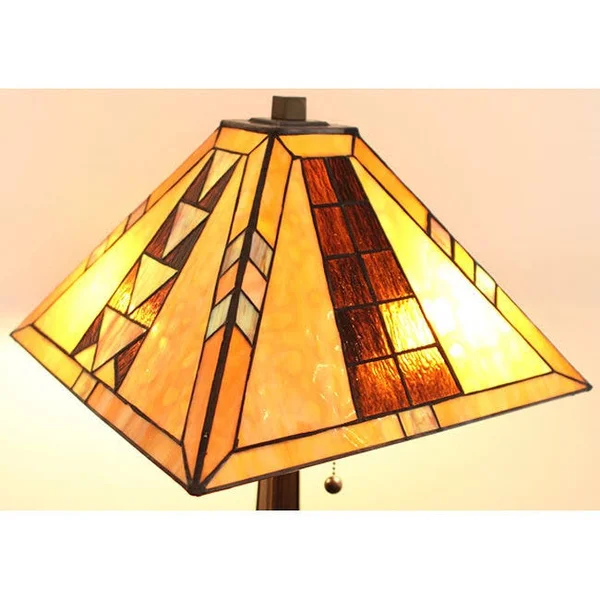 Tiffany-style Mission Table Lamp