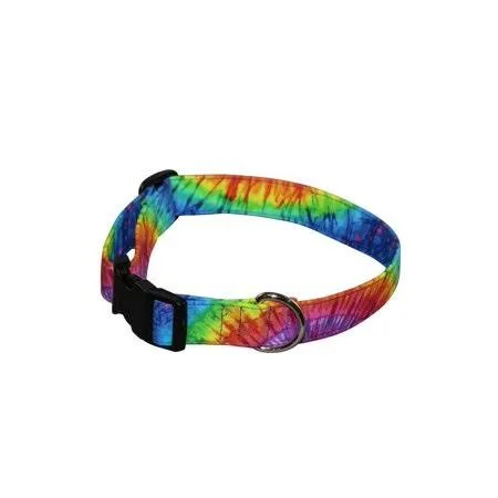 Elmo's Closet Tye Dye Burst Dog Collar - Petite, Made in The USA by Elmos Closet from USA