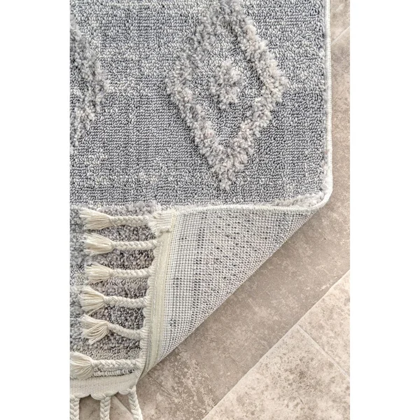 nuLOOM Diamond Shaggy Devonte Area Rug - Size: 7& 10 inch x 10& 10 inch