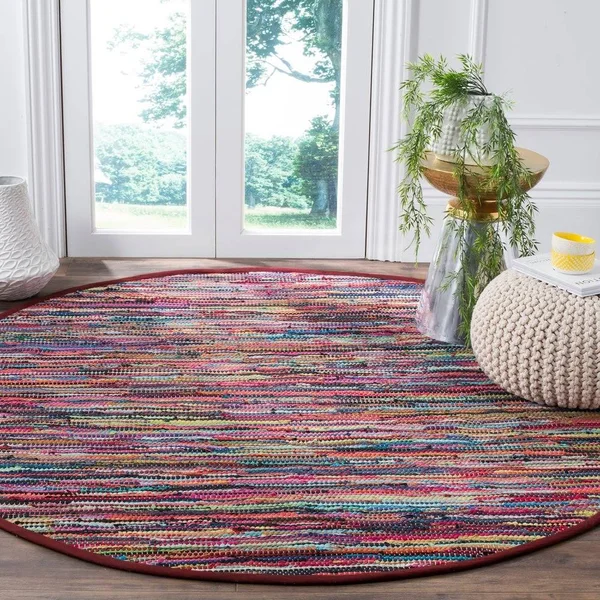 Safavieh Rag Rug Blue/Multi 2 ft. 3 in. x 12 ft. Runner Rug