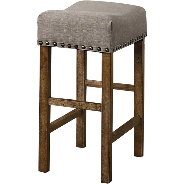 Best Master Furniture Janet Driftwood Transitional Counterheight Stools, Set of 2