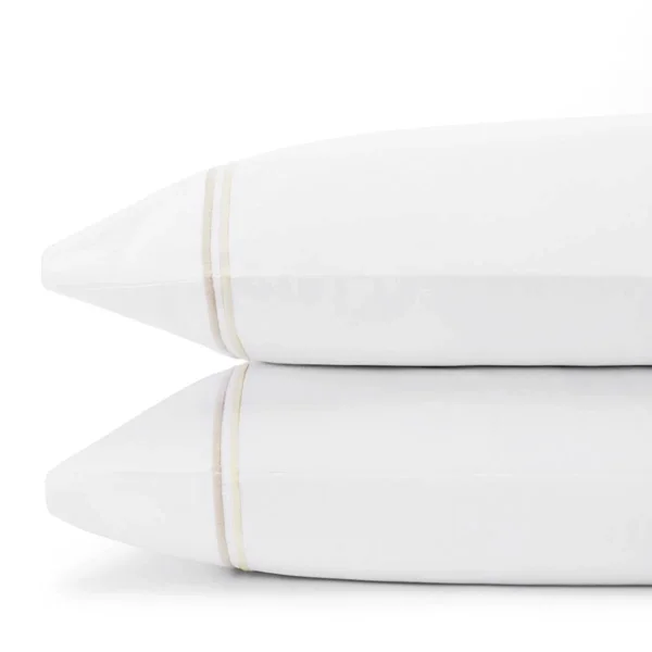 Matouk Essex Standard Pillowcase, Pair - Champagne