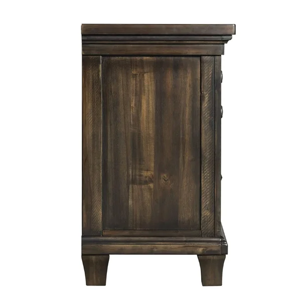 Picket House Furnishings Johnny 2 Drawer Nightstand in Smokey Walnut