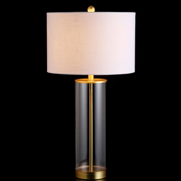 Collins 29.25x22 Glass LED Table Lamp, Brass Gold, Jonathan Y