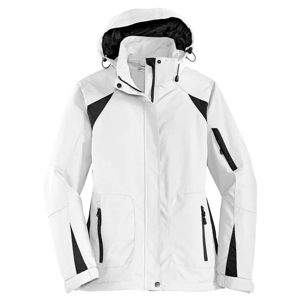Port Authority L304 Ladies All-Season II Jacket - White/Black - M