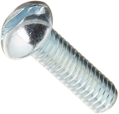 1/4-20 x 1x22 Machine Screw - Round Head - Slotted - Steel - Zinc Cr+3 - ft - Pkg of 100 - BBI 583631