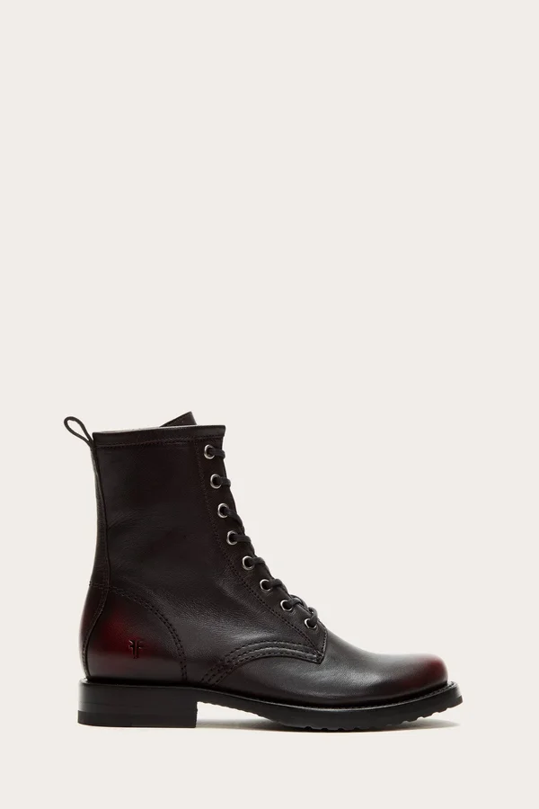 Frye Veronica Combat 3472489 - 8, Black Scarlet