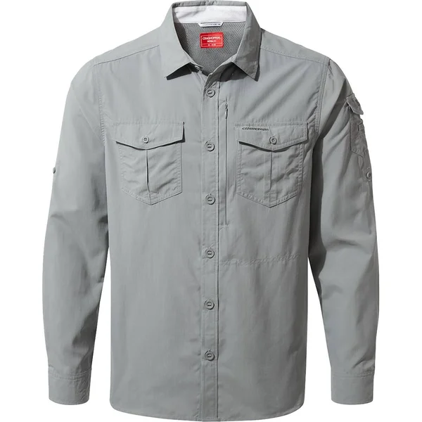 Men's Insect Shield Adventure II Long-Sleeved Shirt - Cloud Grey