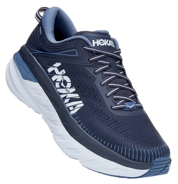 Hoka One One Men's Bondi 7 - 9 - Ombre Blue/Provincial Blue