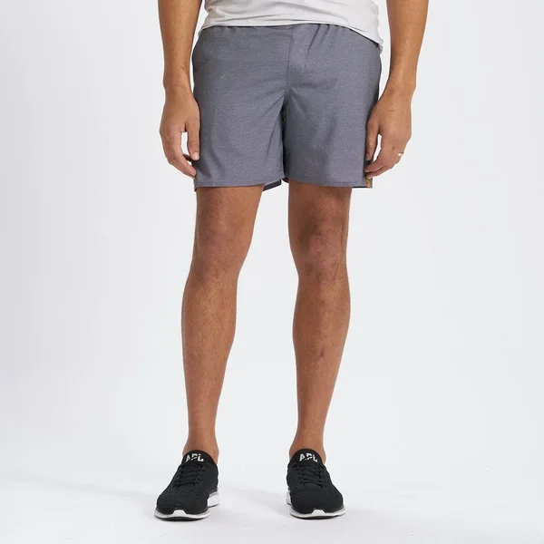 Vuori Trail Running Short Men's, Charcoal Heather Texture, M