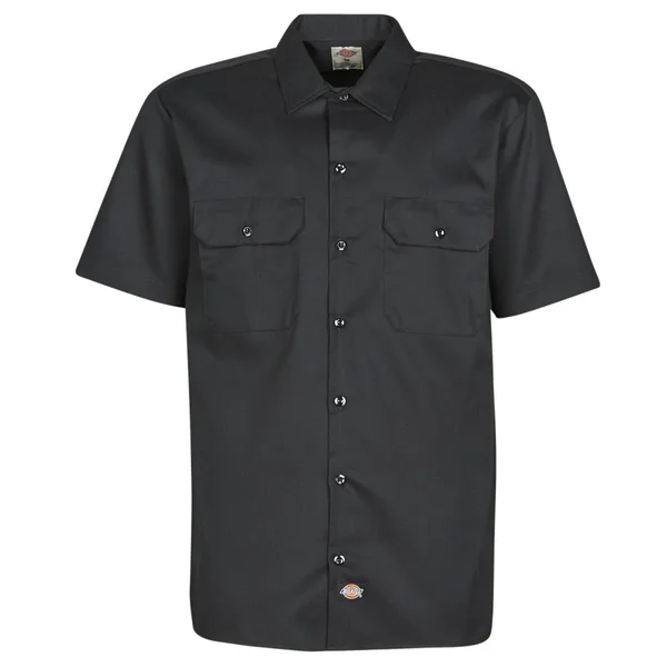Dickies Men's Short Sleeve Work Shirt - Black, Extra Large