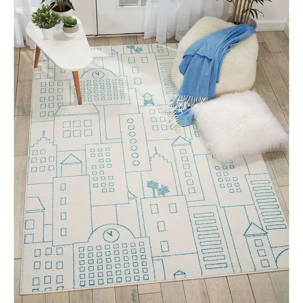 Nourison Miles DS202 Ivory Area Rug, 5&2x22 x 7&