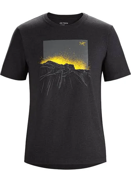 Arc'teryx Men's Backlit T-Shirt, Black Heather, Size L