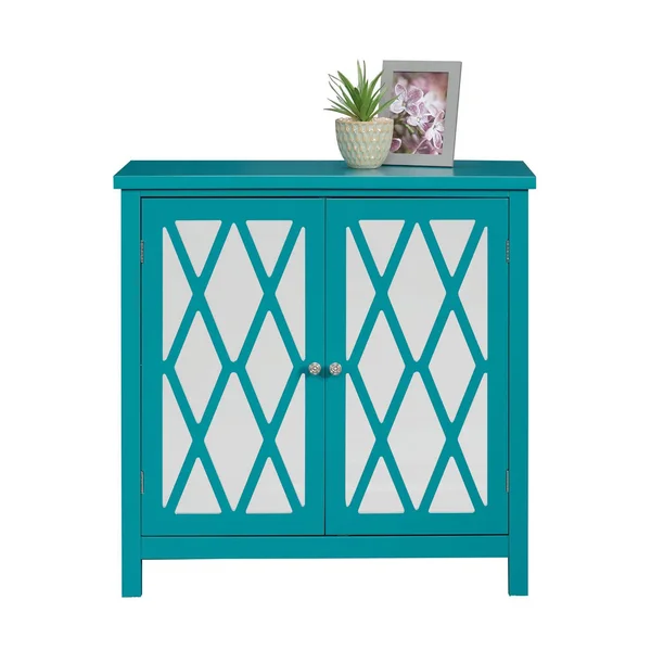 Sauder Harbor View Accent Storage Cabinet - Caribbean Blue