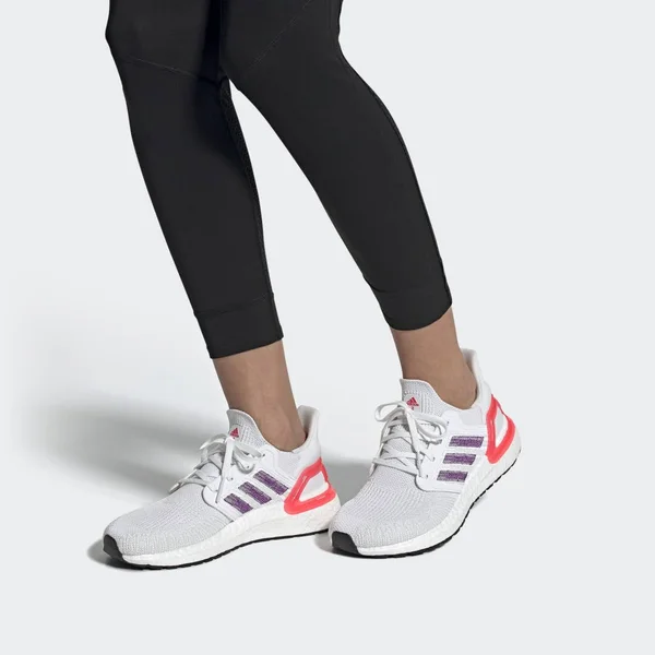 Adidas Women's Ultraboost 20 Running Shoes EG0726 - 5.0, White