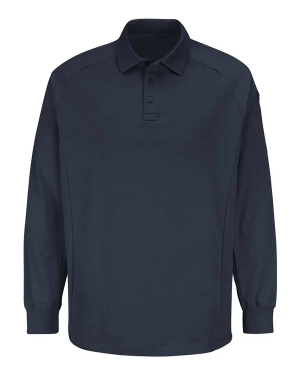 Long Sleeve Special Ops Polo, Dark Navy - 3XL