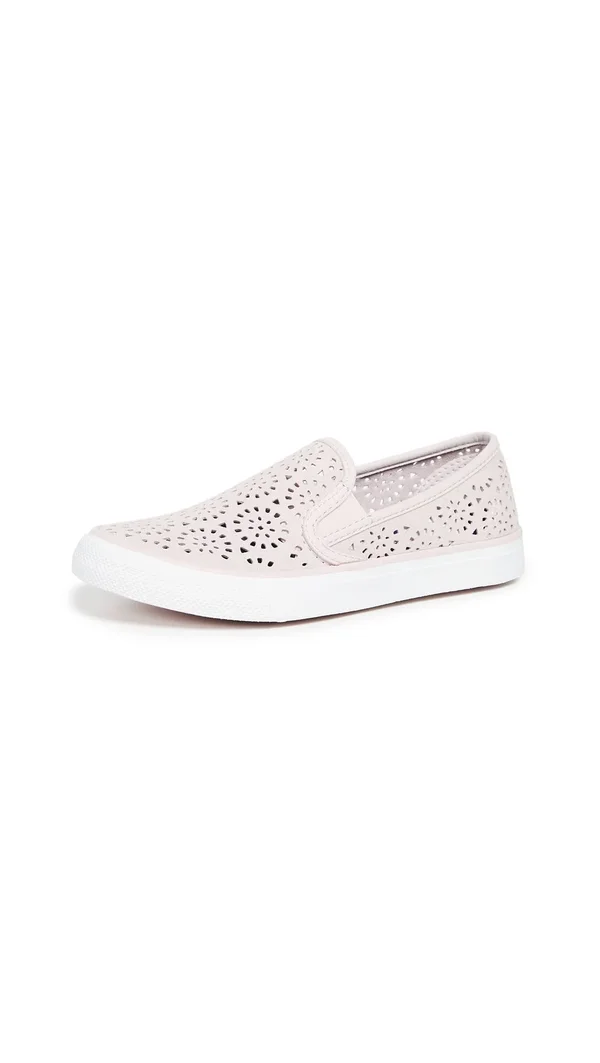 Sperry Seaside Perf (Lilac) Women's Slip on Shoes