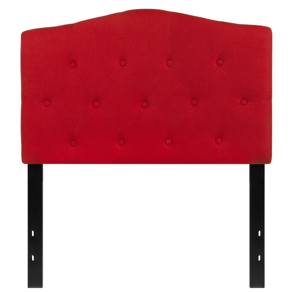Cambridge Tufted Upholstered Twin Size Headboard in Fabric Camel