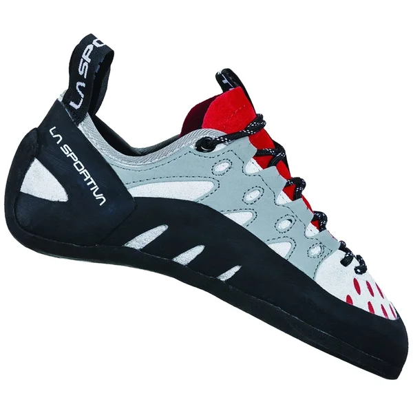 La Sportiva Tarantulace Climbing Shoe - Women's Grey/Hibiscus, 38
