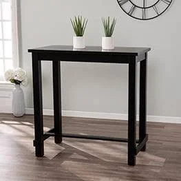 Harlington Bar Height Table Black - Aiden Lane