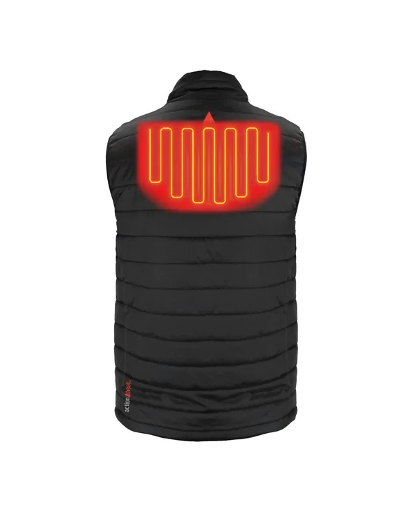 ActionHeat 5V Battery Heated Insulated Puffer Vest - Men's - Black