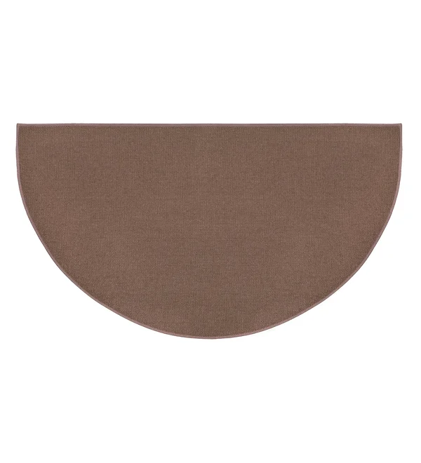 Goods Of The Woods Fiberglass Half Round Hearth Rug - Brown