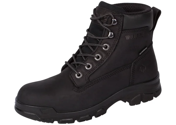 Men's Wolverine Chainhand Waterproof Soft Toe Work Boot - Size: 13, Black