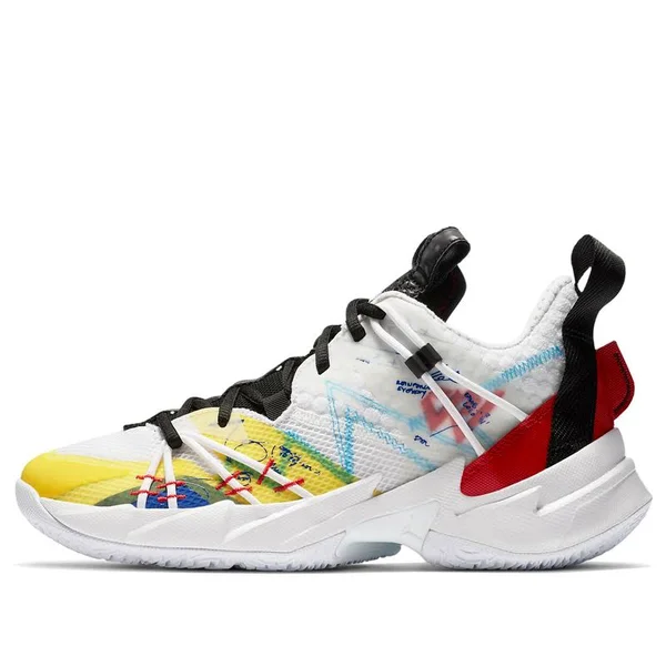 Nike Jordan Why Not Zer0.3 SE PF &Primary Colors& White/Black/Hyper Blue/University Red Basketball Shoes/Sneakers CK6612-100 (US
