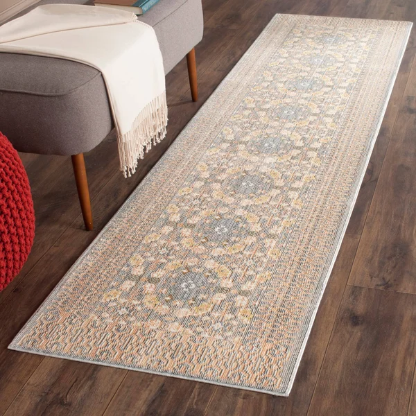 Safavieh Valencia VAL210F Light Grey - Multi 8& x 10& Area Rug
