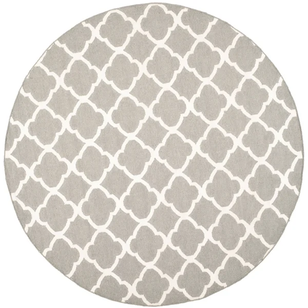 Safavieh Dhurries DHU627B Grey - Ivory Rug 2&6x22 x 9& Runner