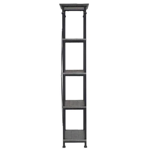 Grove Place Weathered Grey Open Bookcase