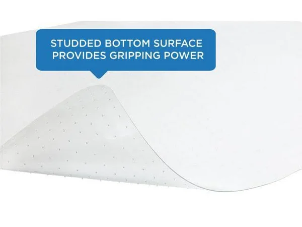 Mount-It! Clear Chair Mat for Carpet - Studded Office Chair Floor Protector, Use in Home or Office, 47? x 35.5?
